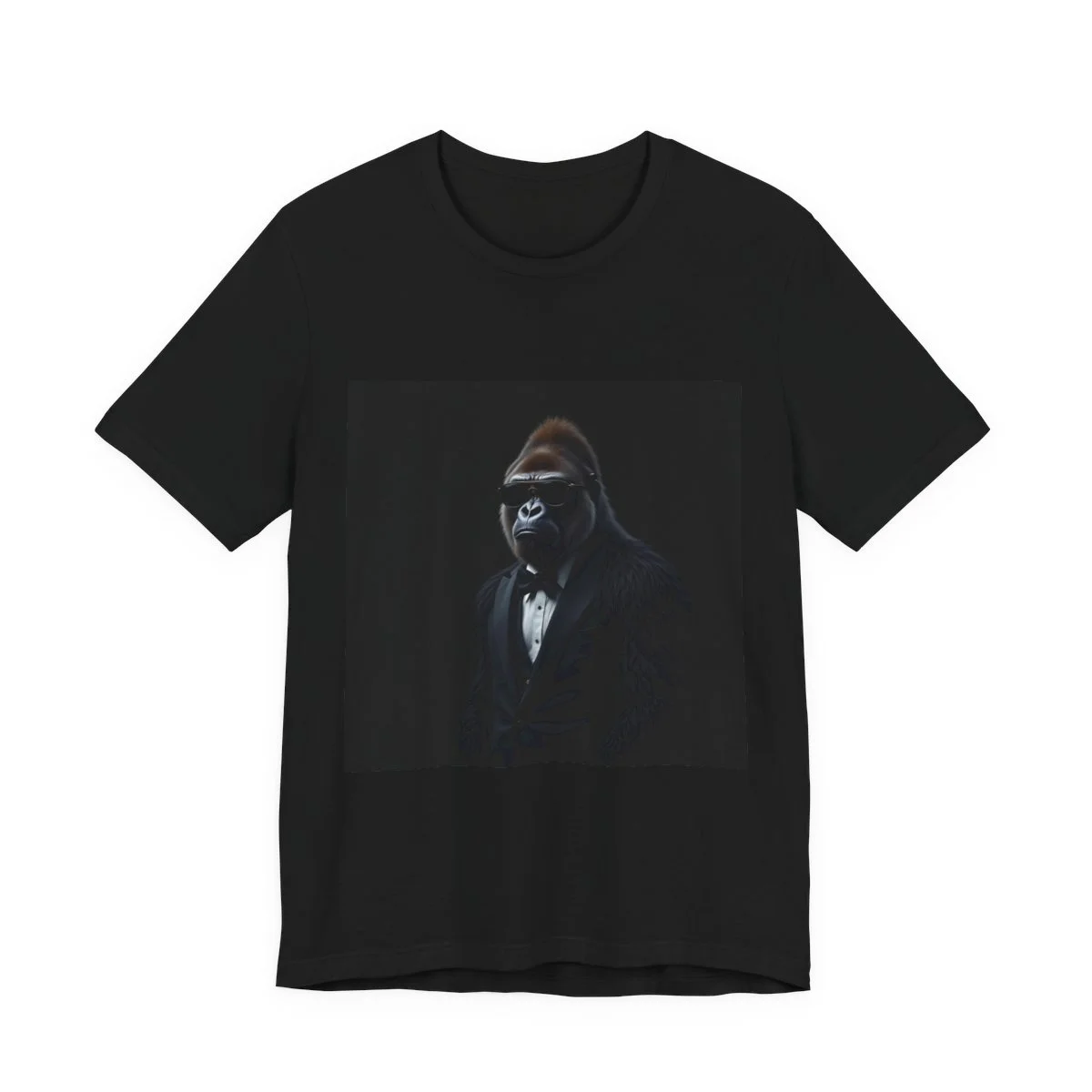 Gorilla in suit and sunglasses, boss energy streetwear