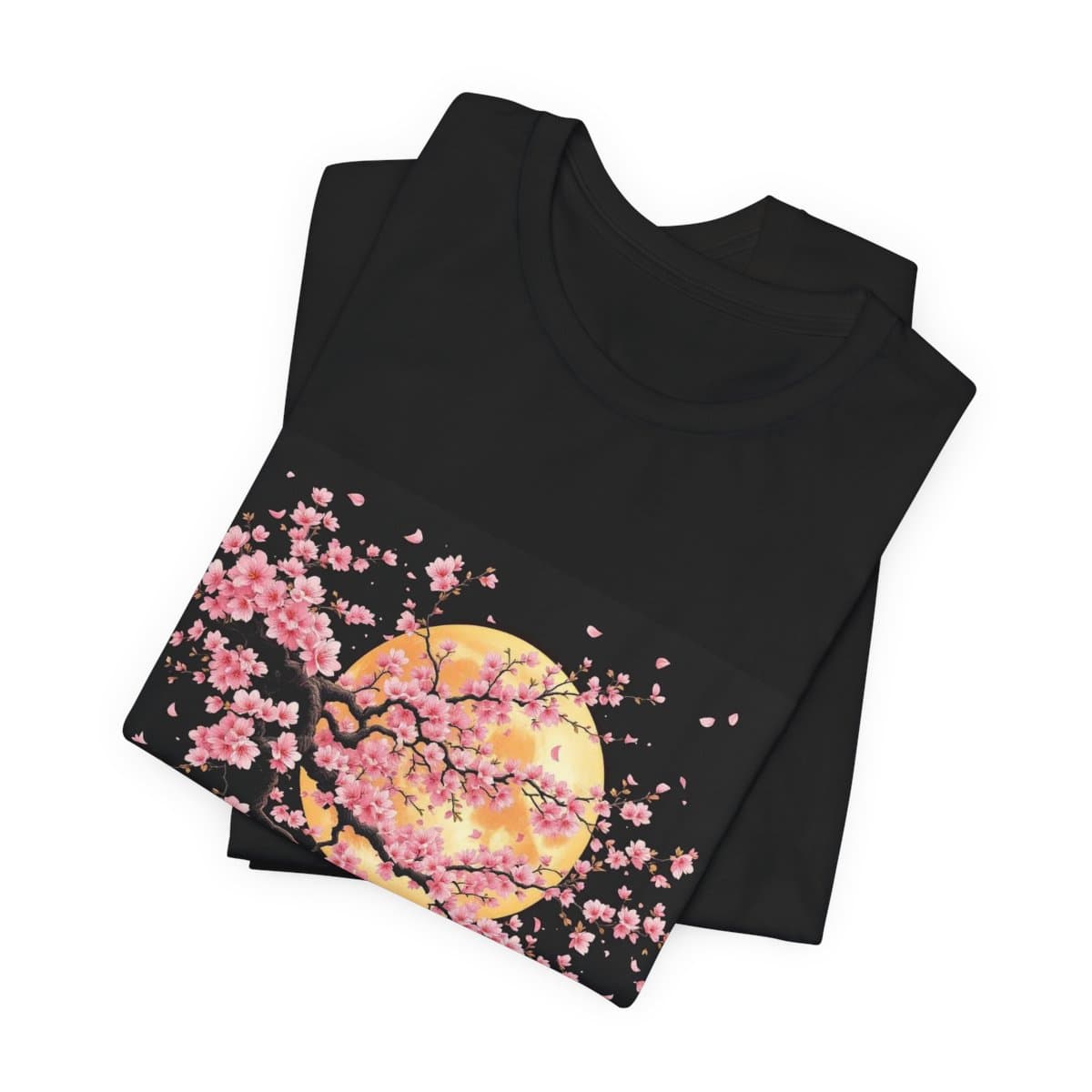 Couple wearing matching AI-designed t-shirts