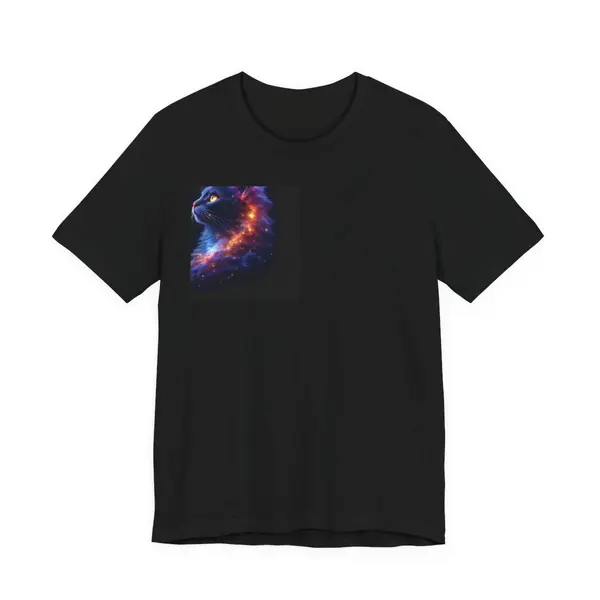 Cat made of cosmic nebula clouds, surreal space art