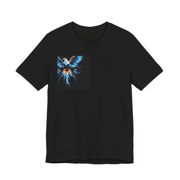 Thunderbird eagle with lightning wings, tribal art