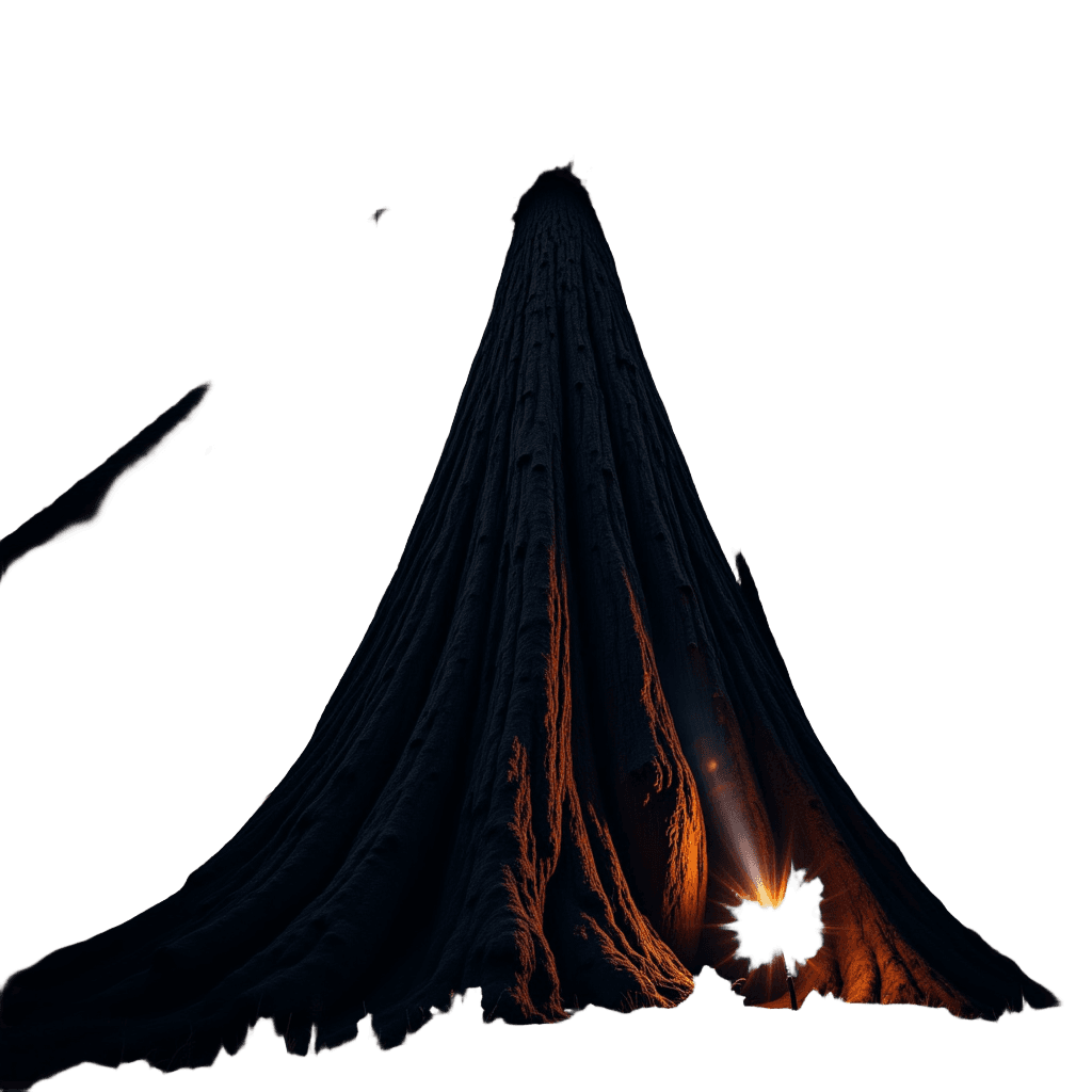 Ancient Redwood Tree with Milky Way Through Branches