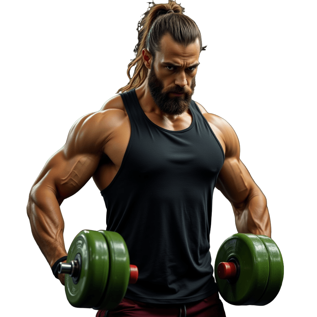 Avocado Lifting Weights at the Gym