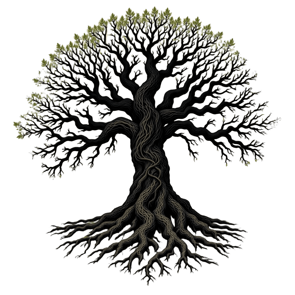 Celtic Tree of Life with Knotwork Roots