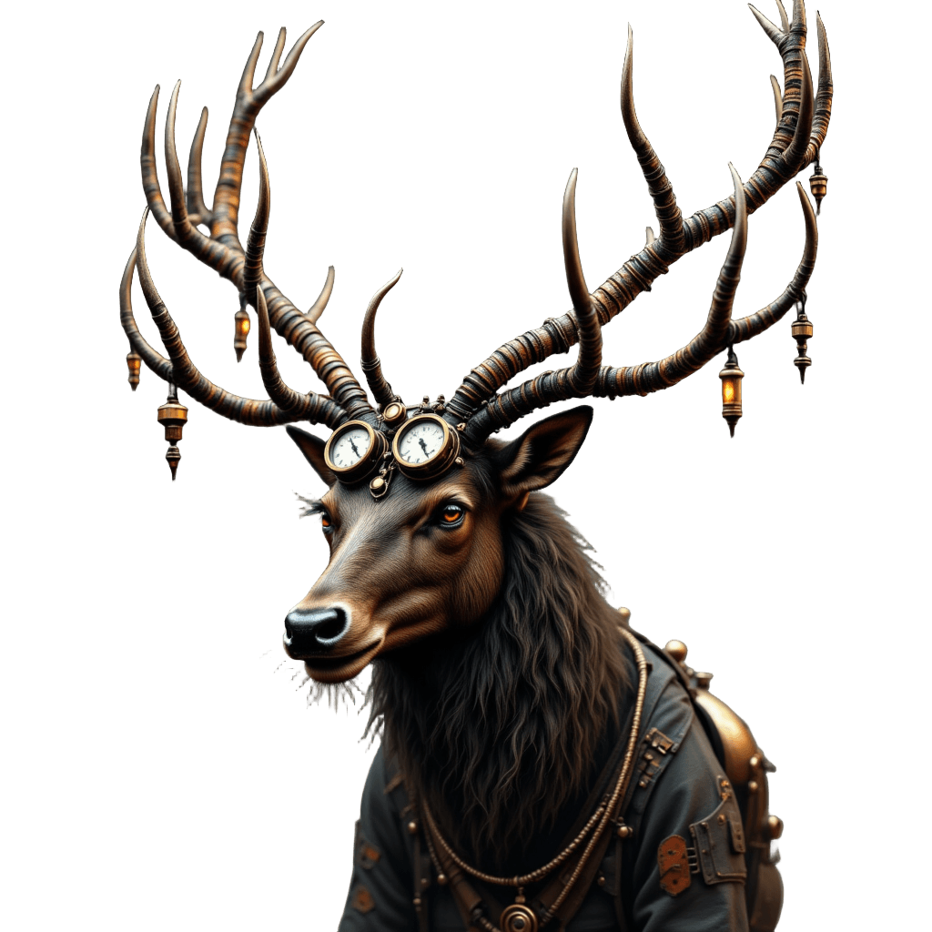 Steampunk Stag Pipes