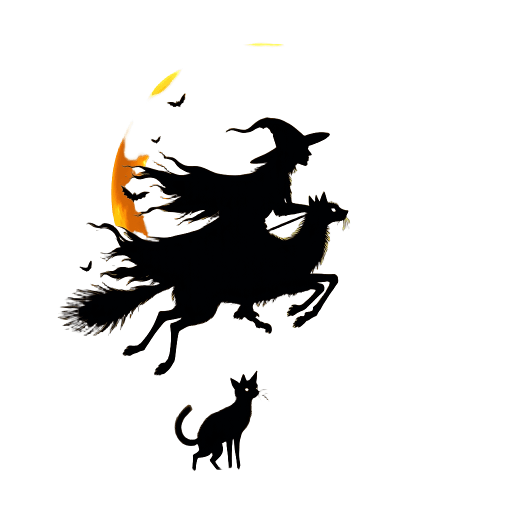 Witch Broomstick Moon