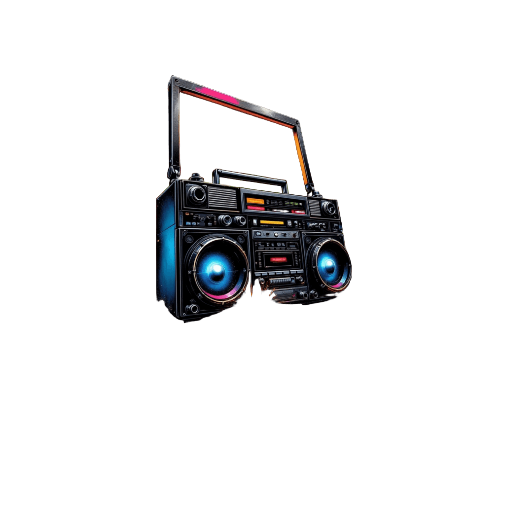 Boombox Graffiti Breakdance