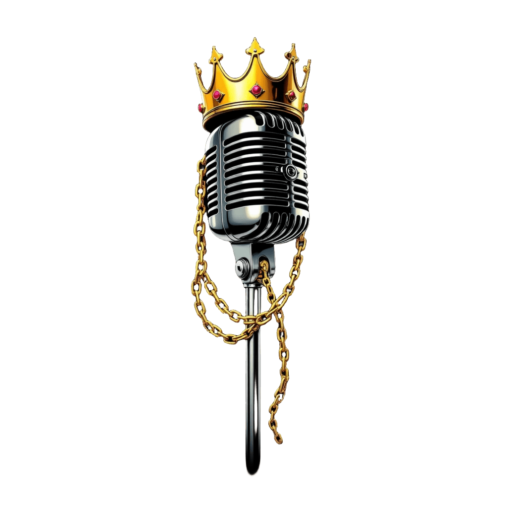 Microphone Crown Gold