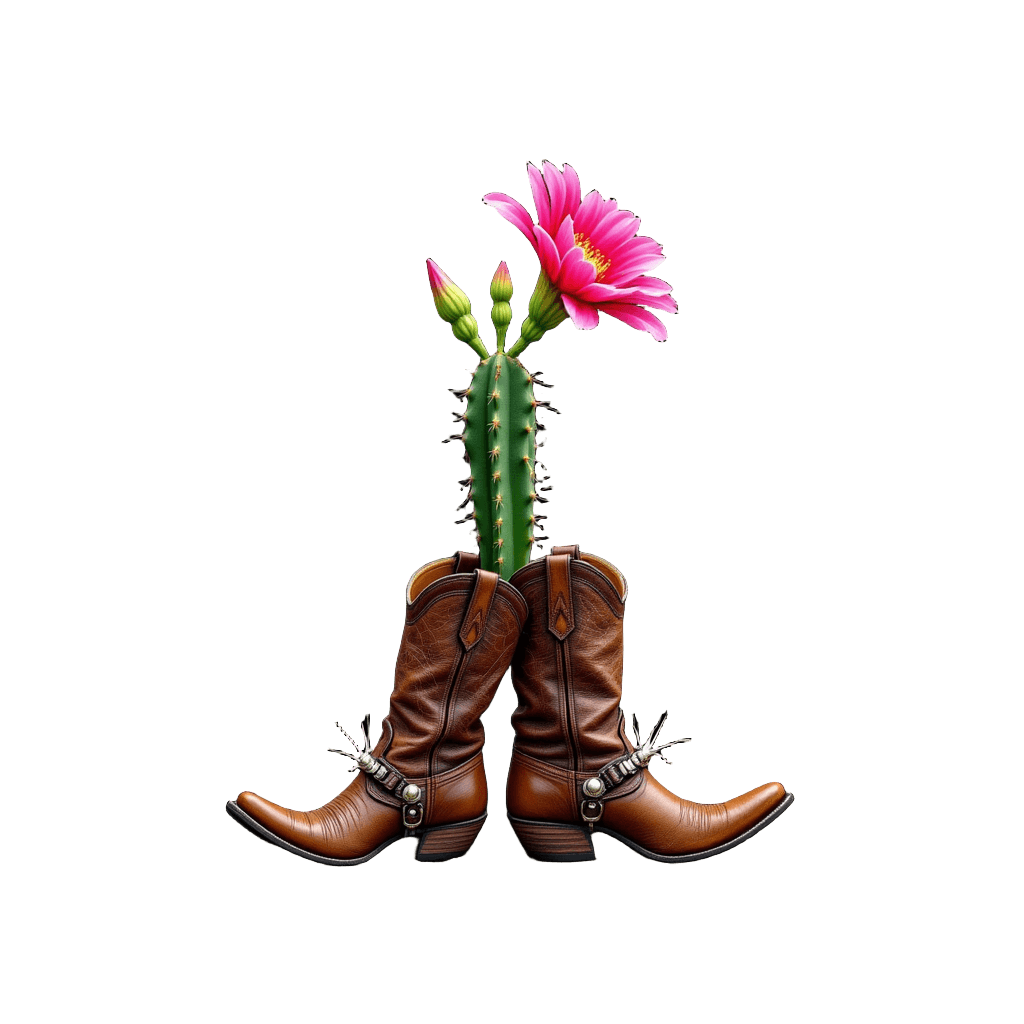 Cowboy Boots Cactus