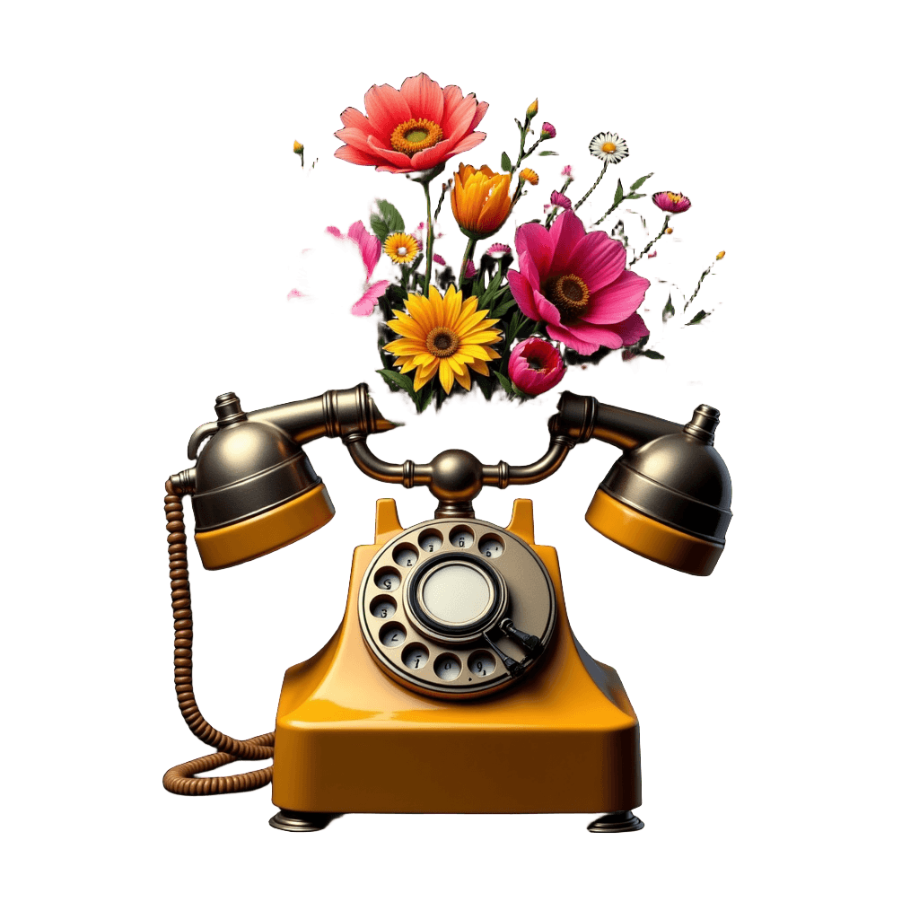 Flower Rotary Phone