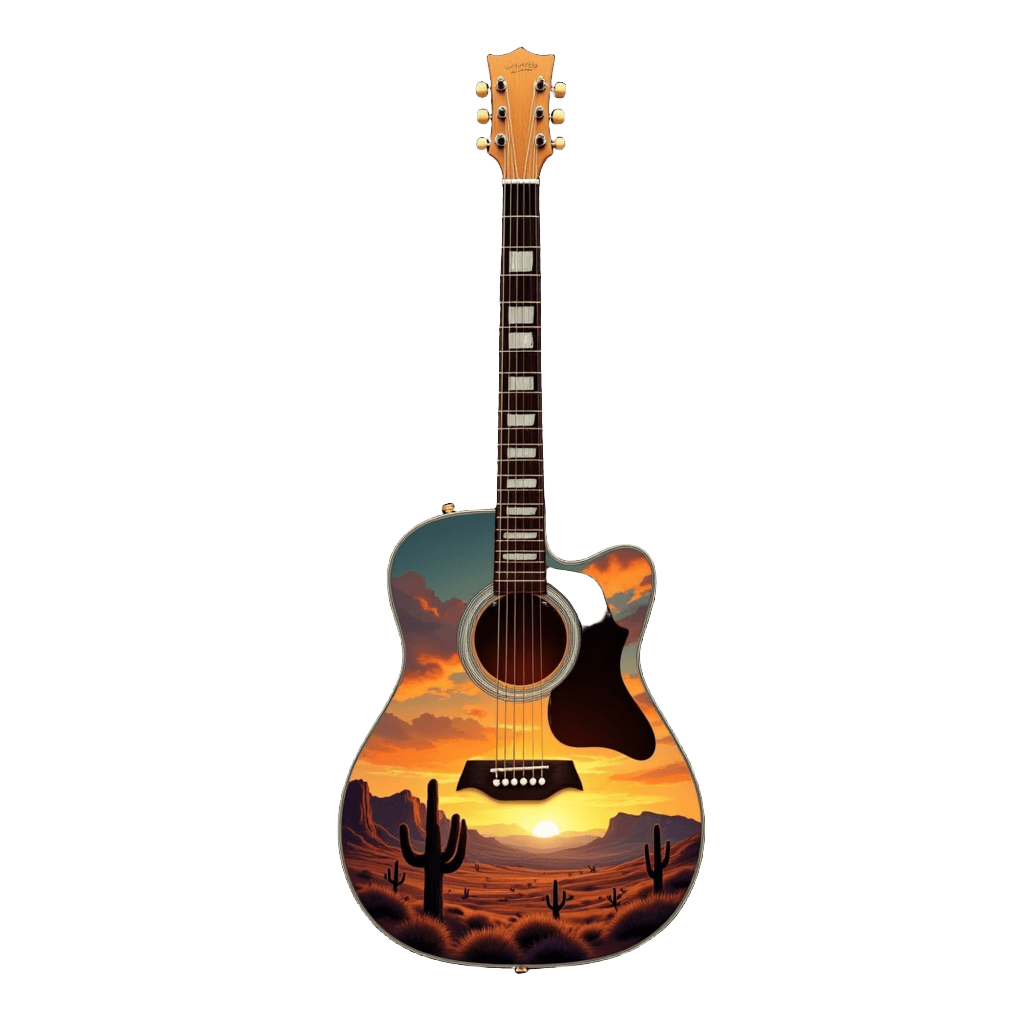 Guitar Desert Landscape