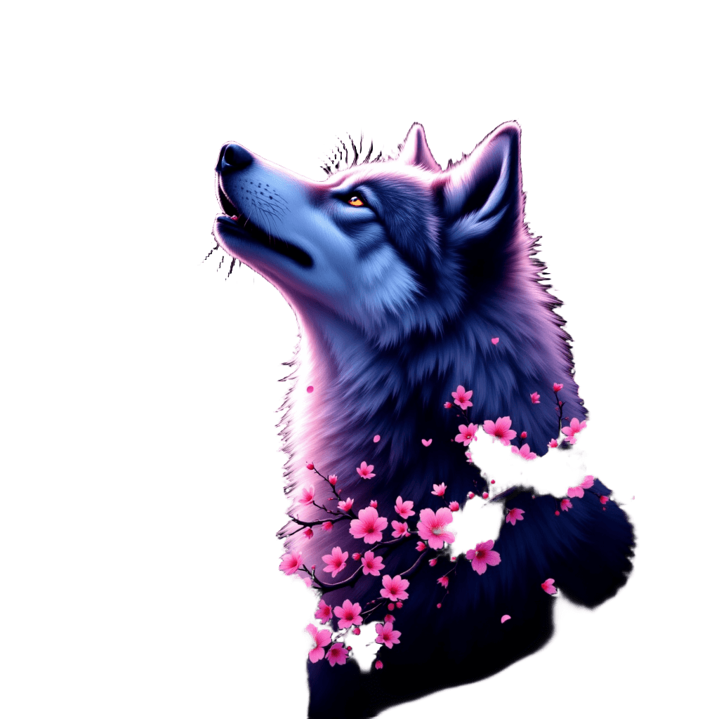 Sakura Wolf Howl