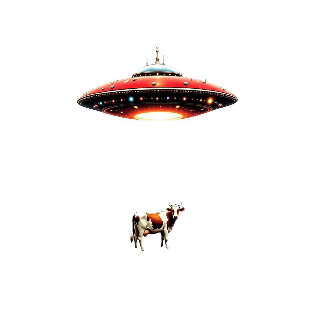Alien Abduction Cow