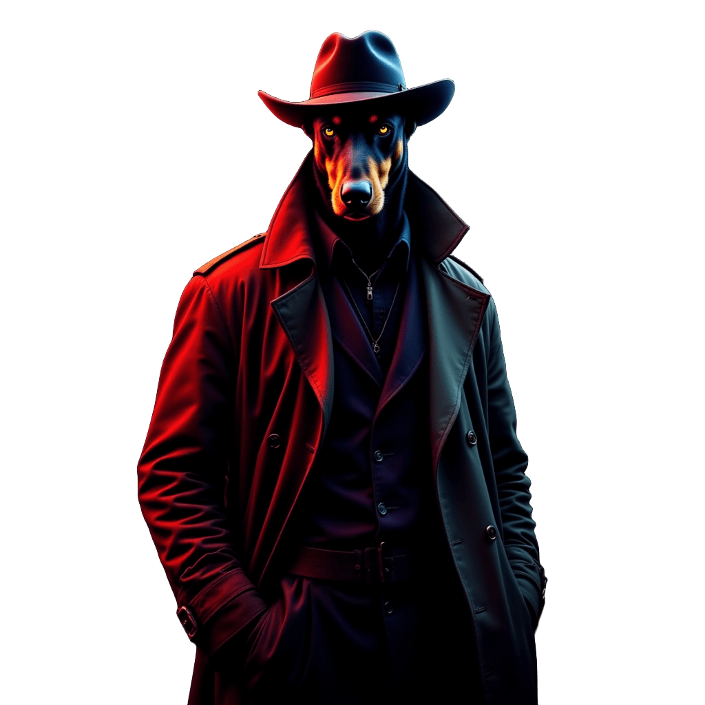Detective Doberman Noir