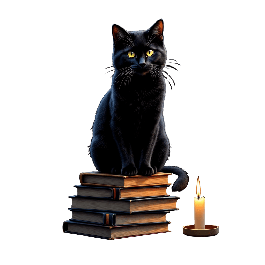 Bookworm Cat Library