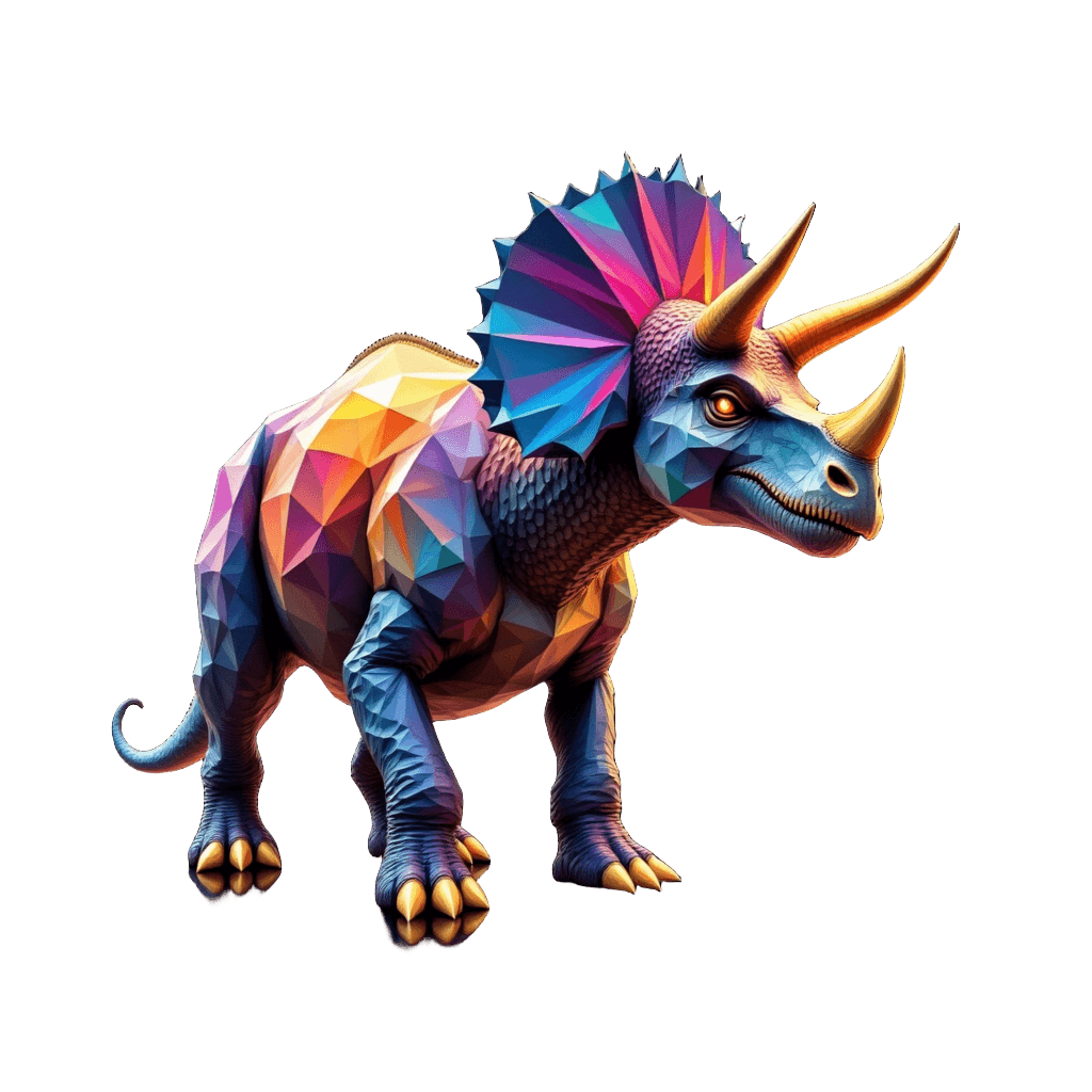 Crystal Triceratops