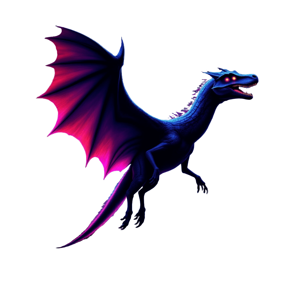 Neon Pterodactyl Sky