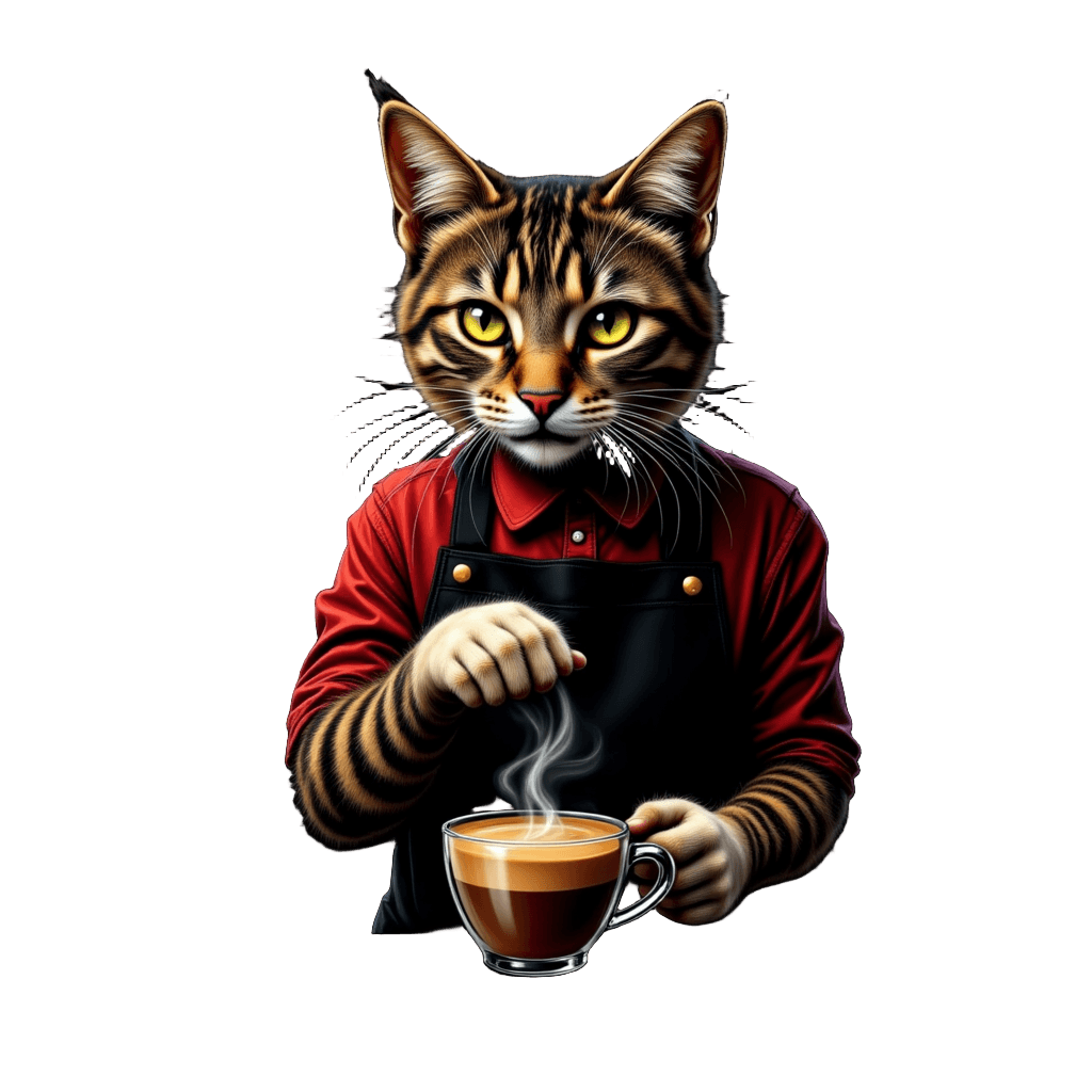 Barista Cat Latte