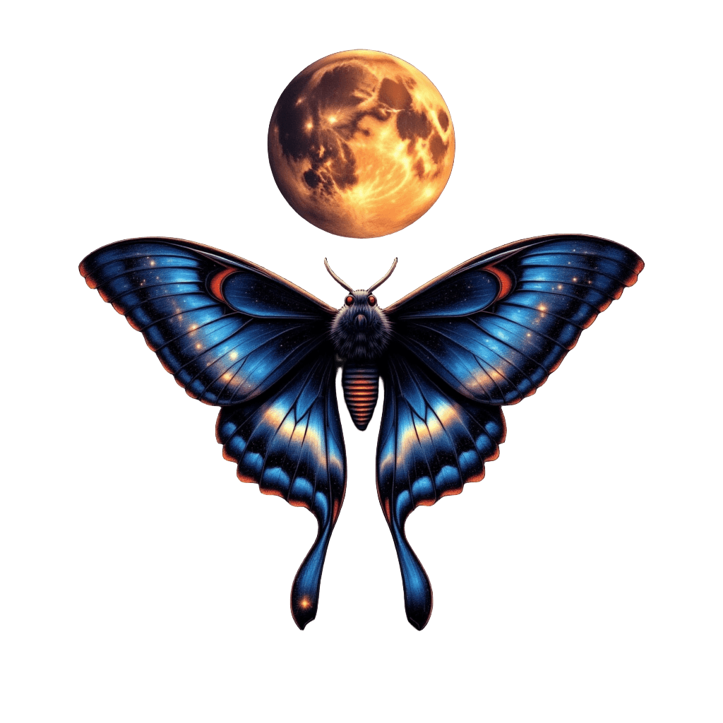 Galaxy Moth Moon