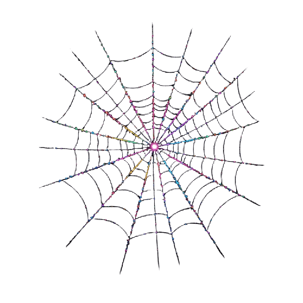 Rainbow Spider Web
