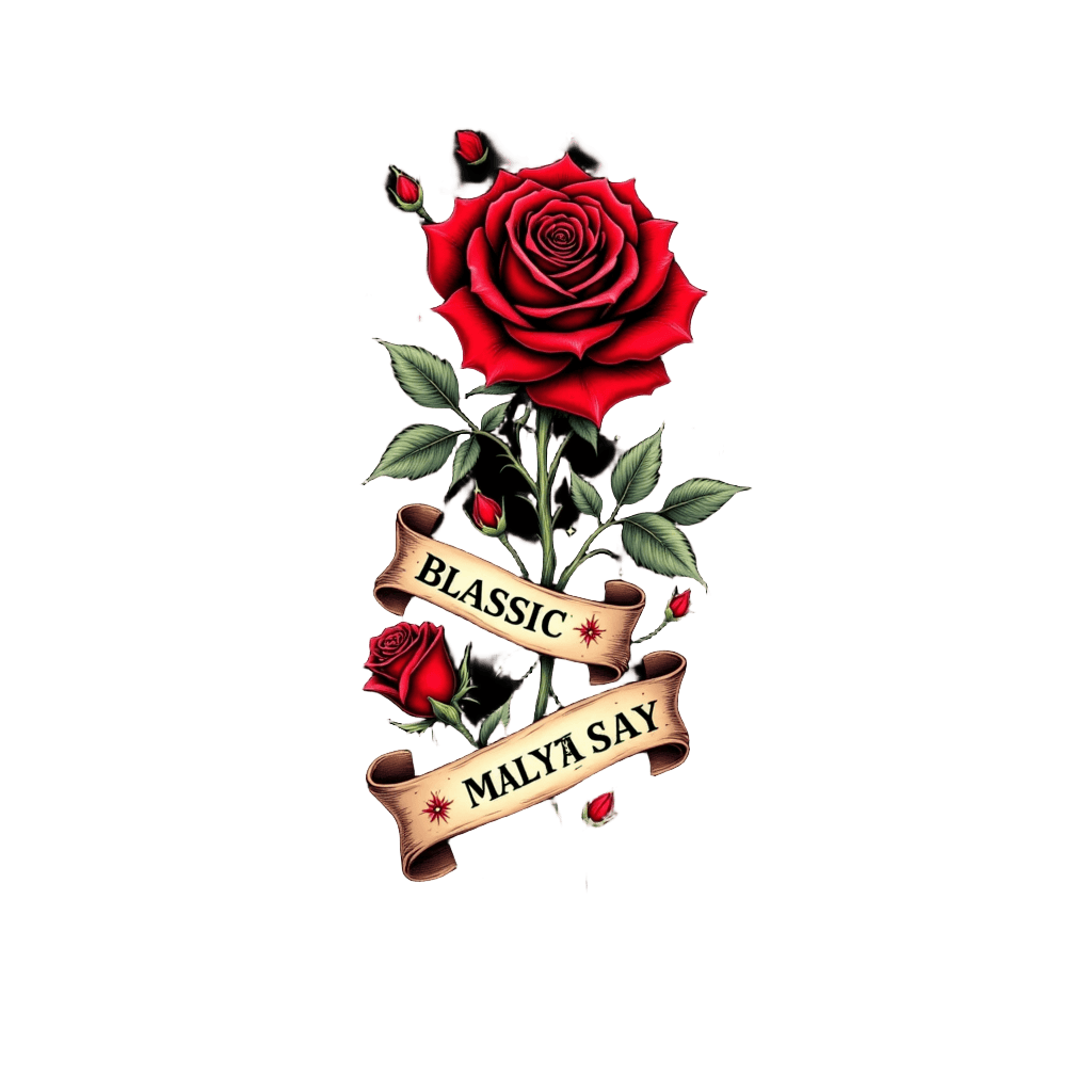 Tattoo Rose Banner