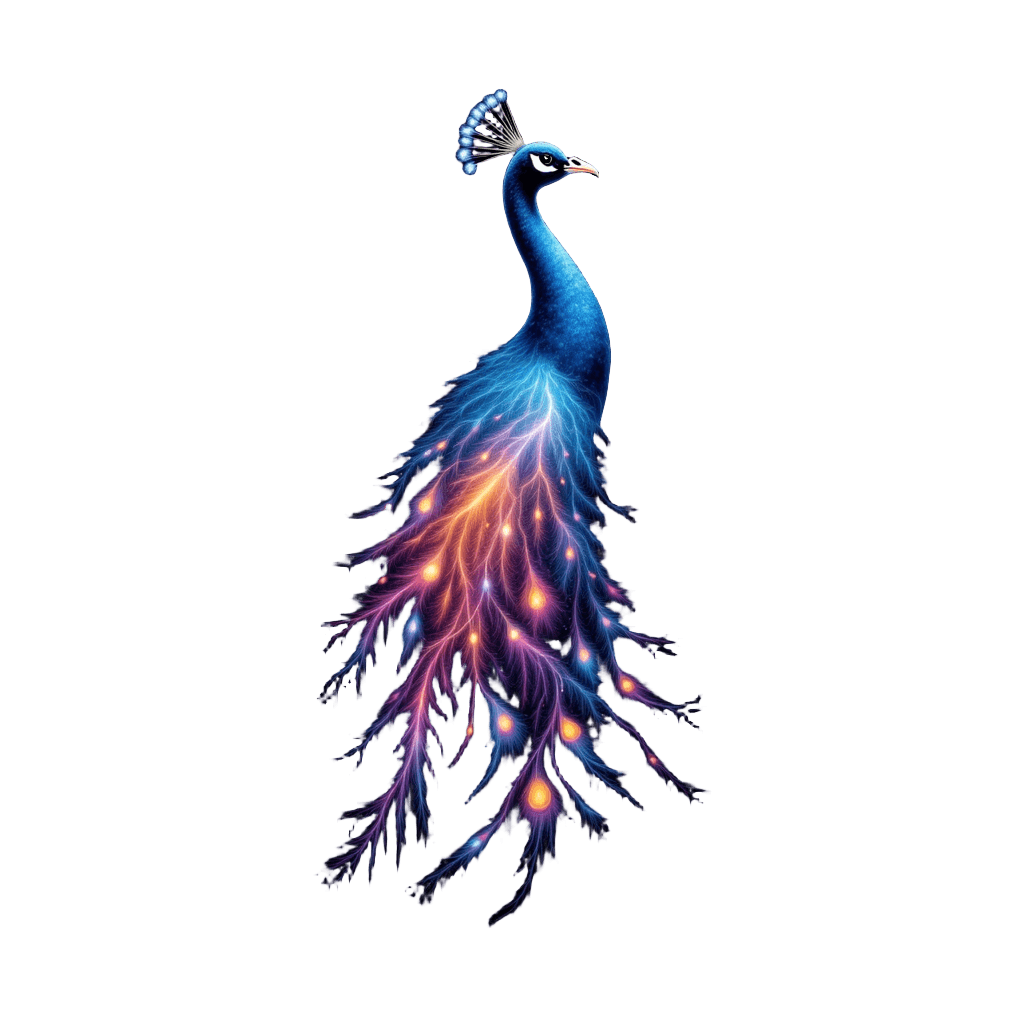 Cosmic Peacock Tail