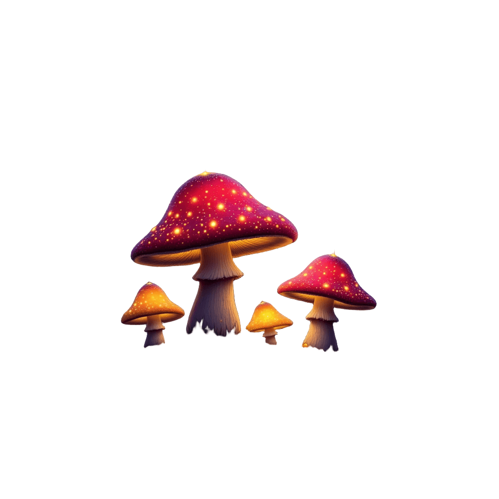 Mushroom Village Glow