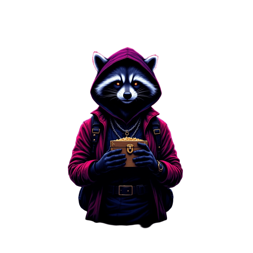 Raccoon Bandit Treasure