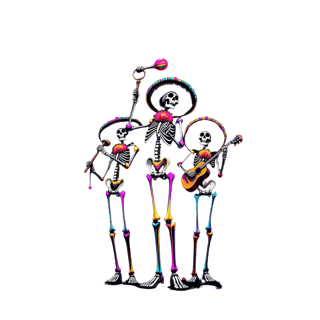 Skeleton Mariachi Band