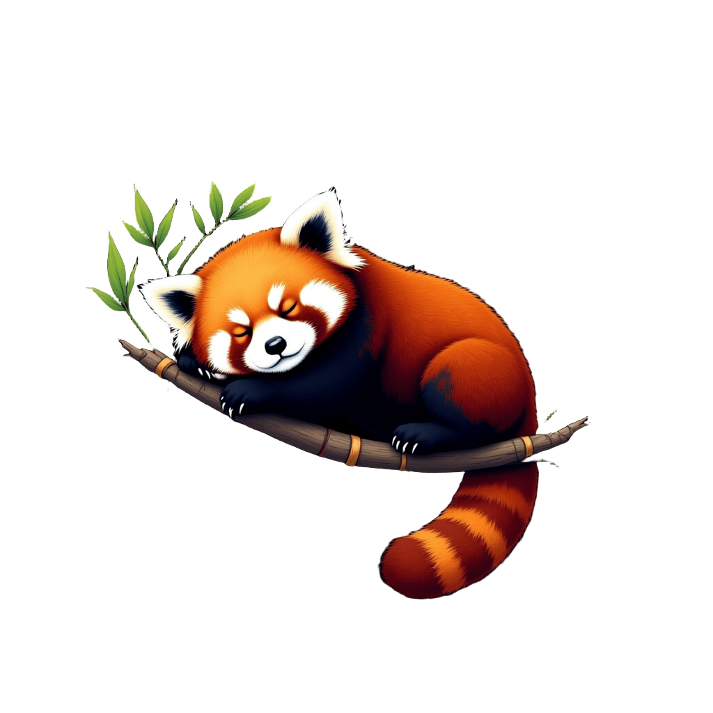 Sleepy Red Panda