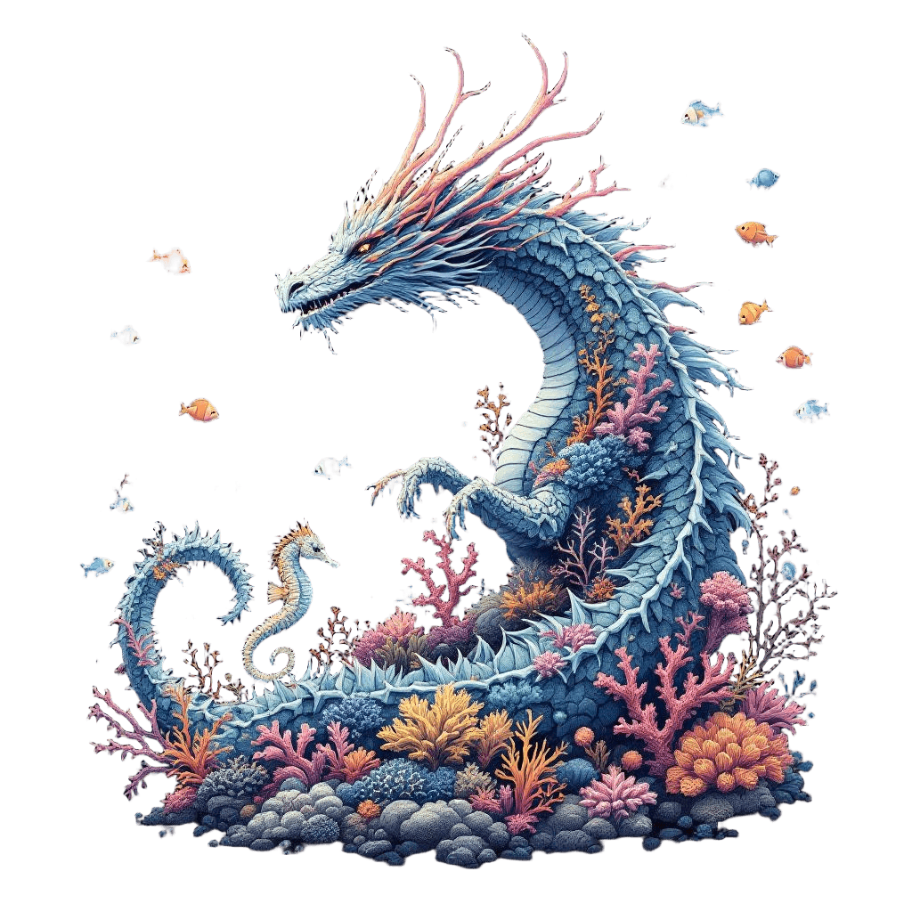 A Dragon Made Entirely of Living Coral