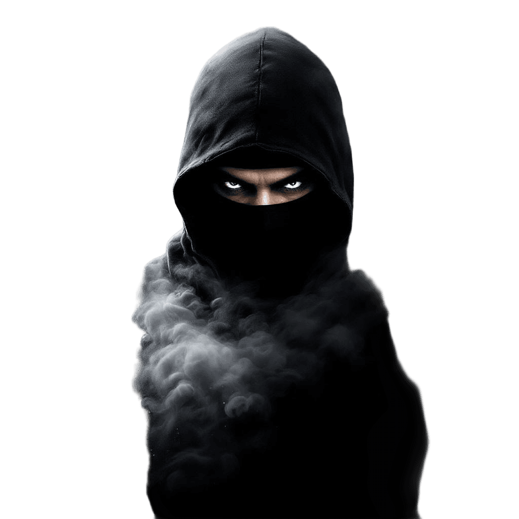 A Ninja Dissolving Into Shadows