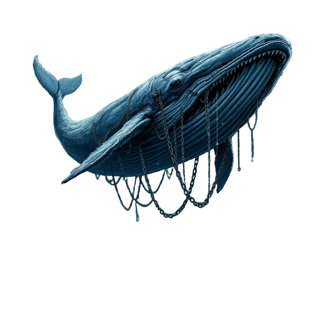 A Massive Whale Flying Over a Steampunk City