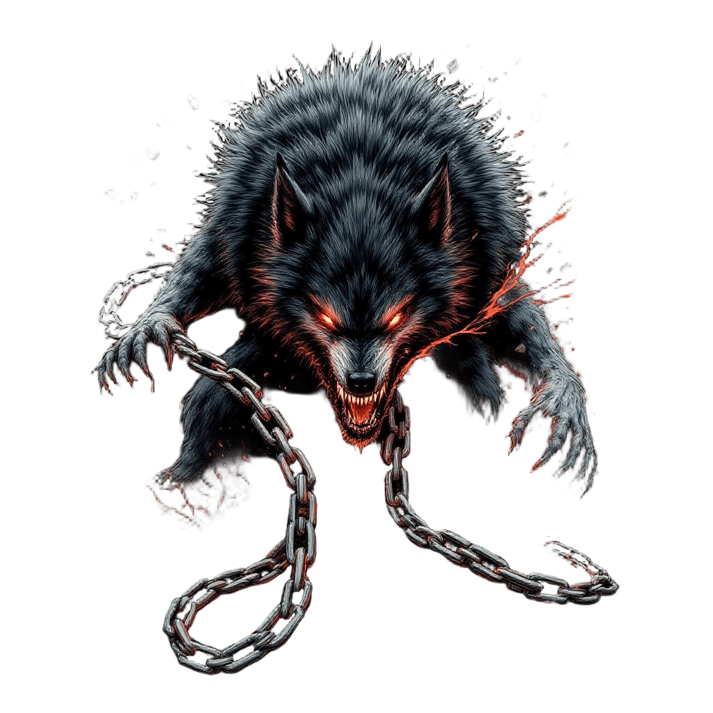 Fenrir Breaking Free at Ragnarok