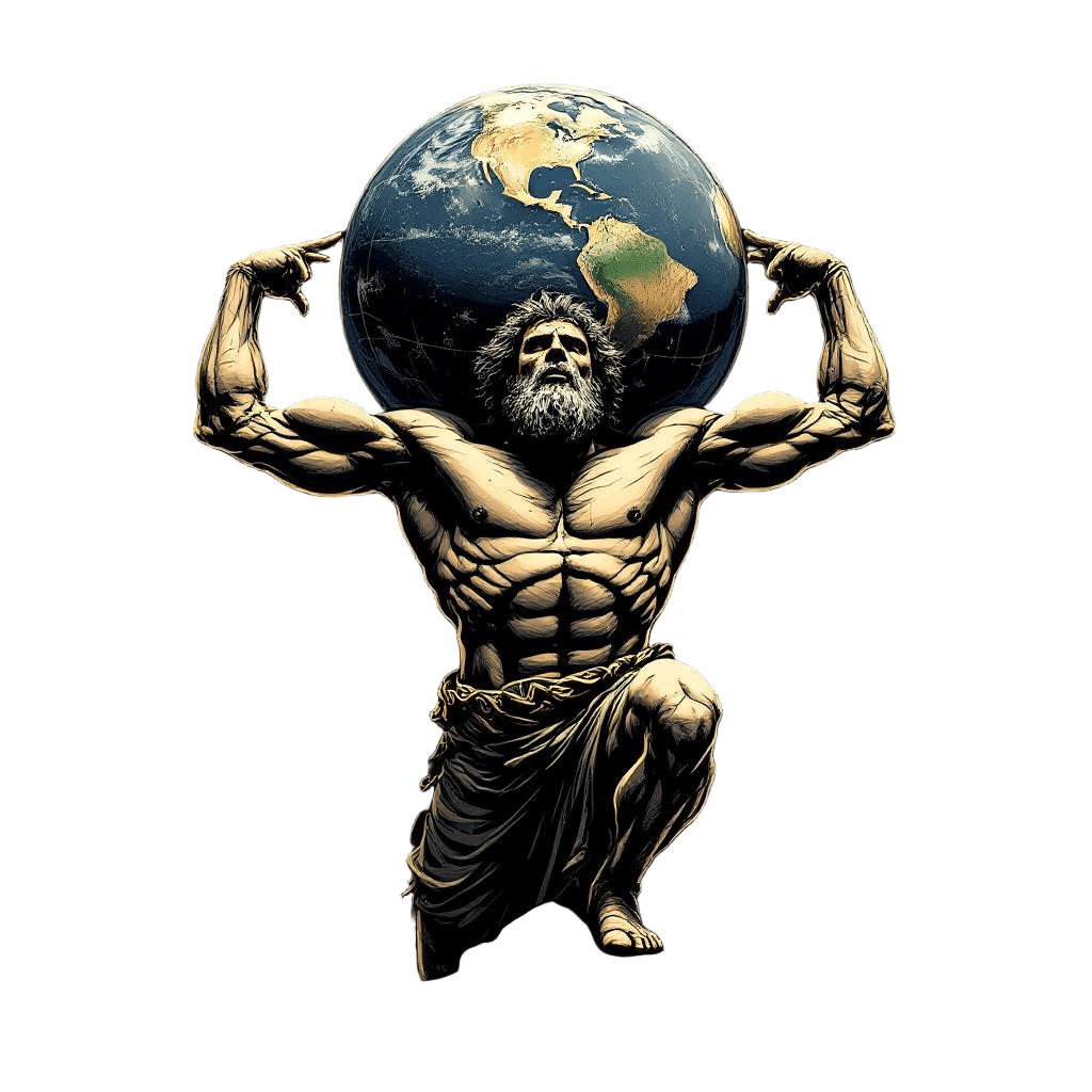 Atlas Holding the World on His Shoulders