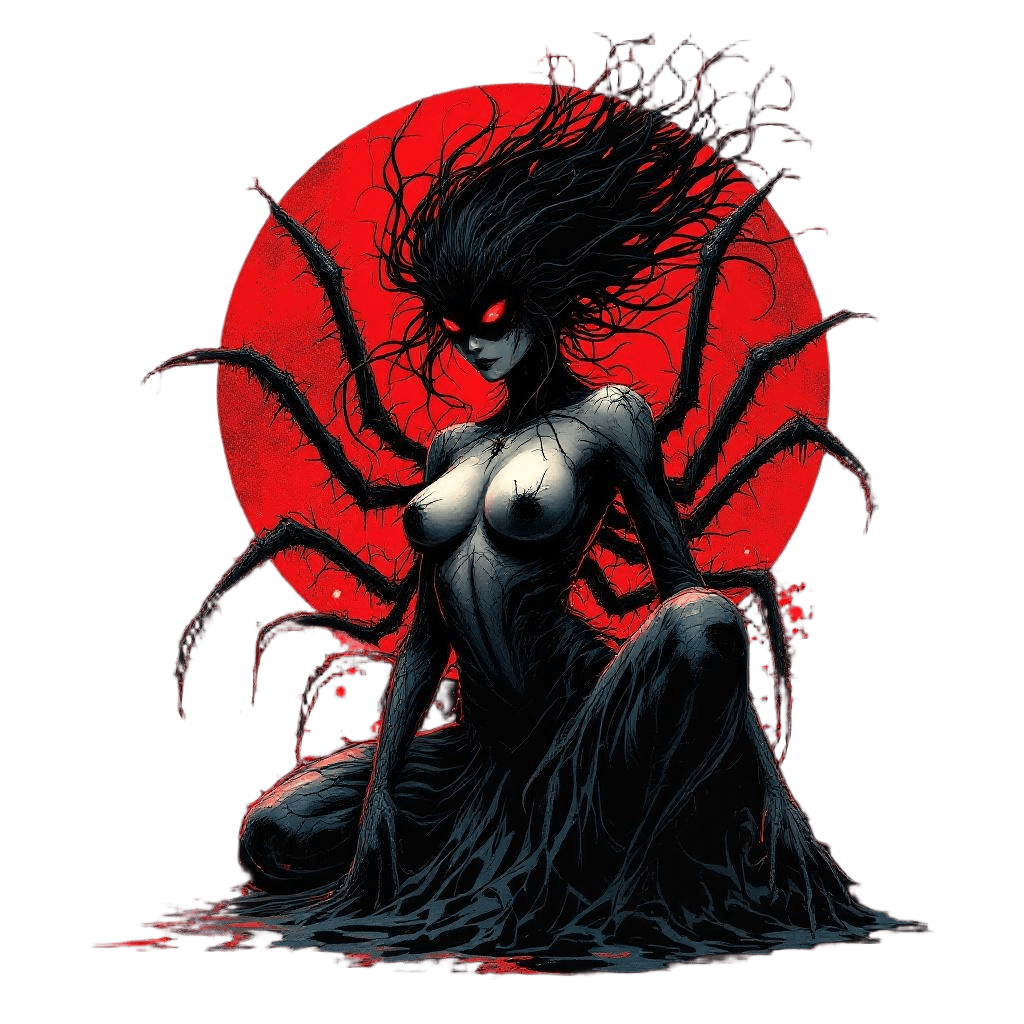 Jorogumo the Japanese Spider Woman Yokai