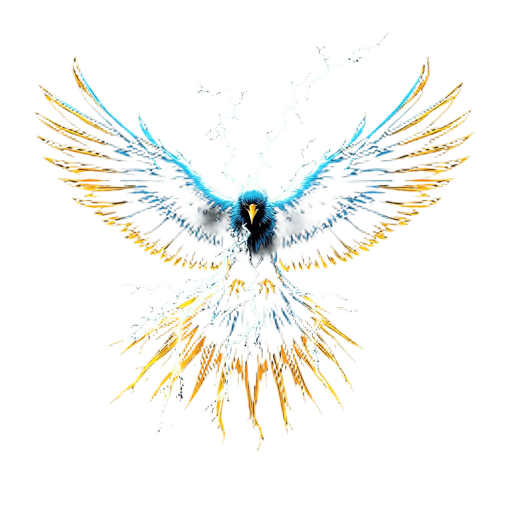 A Massive Thunderbird Creating Lightning Bolts with Each Wingbeat