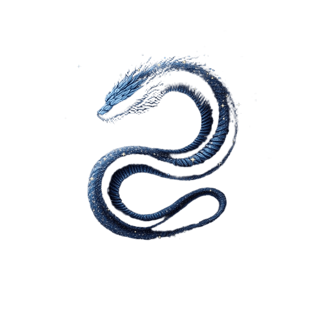 A Serpent Swimming Through the Void of Space