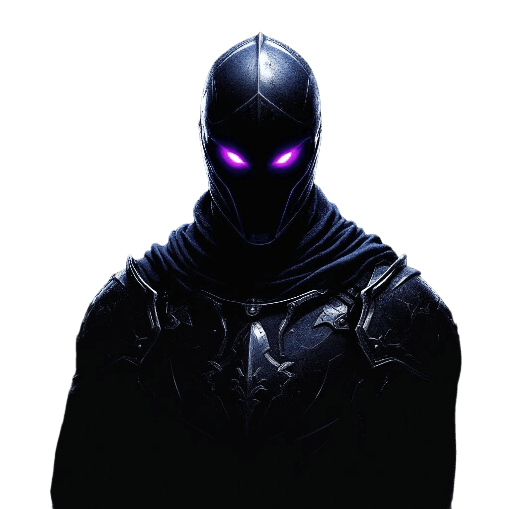 A Knight in Armor That Absorbs All Light