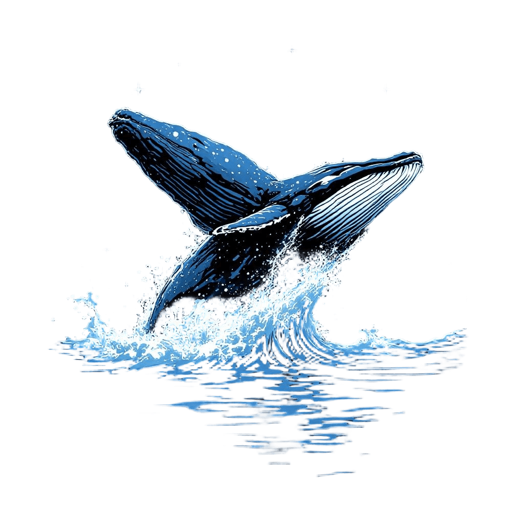 A Cosmic Whale Breaching Through a Sea of Stars
