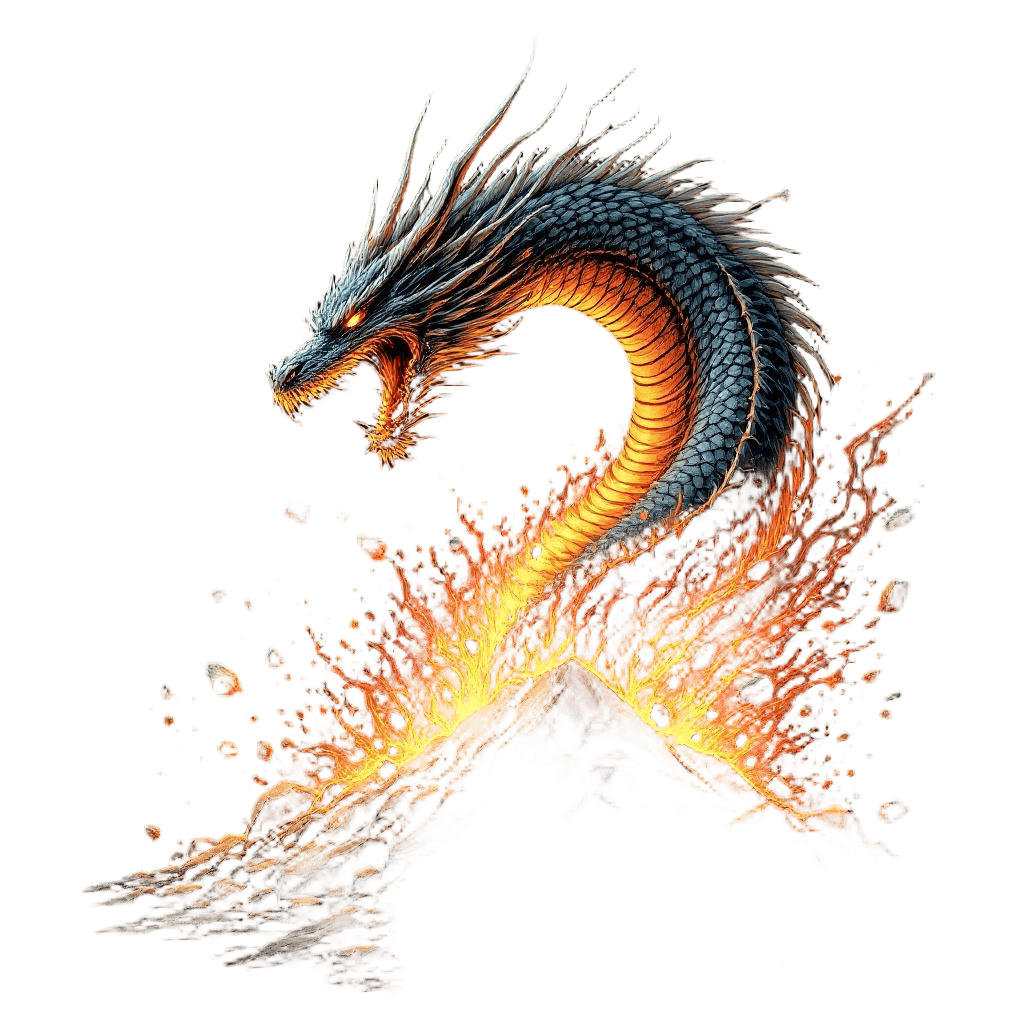 A Dragon Bursting From the Earth