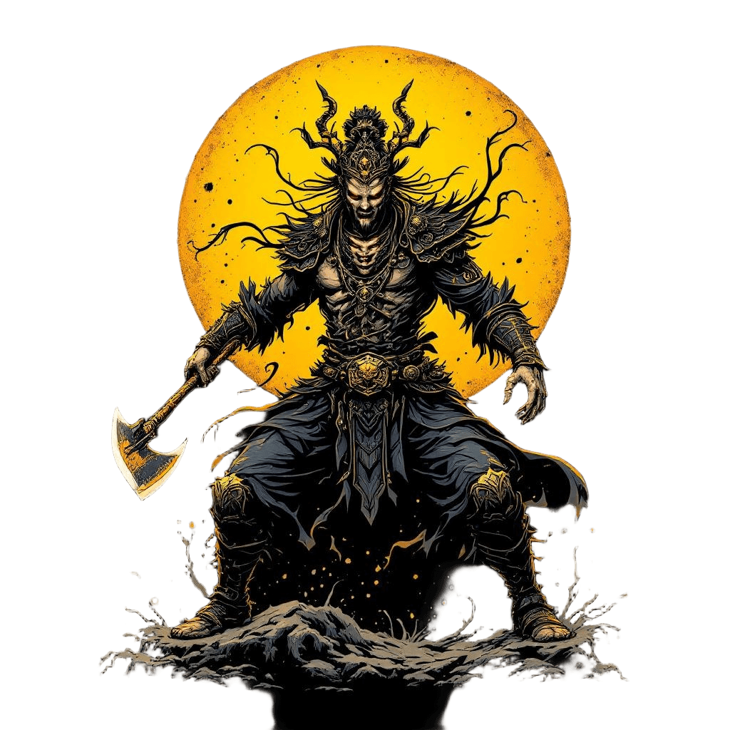 Xing Tian the Headless Chinese Warrior God with Face on His Chest