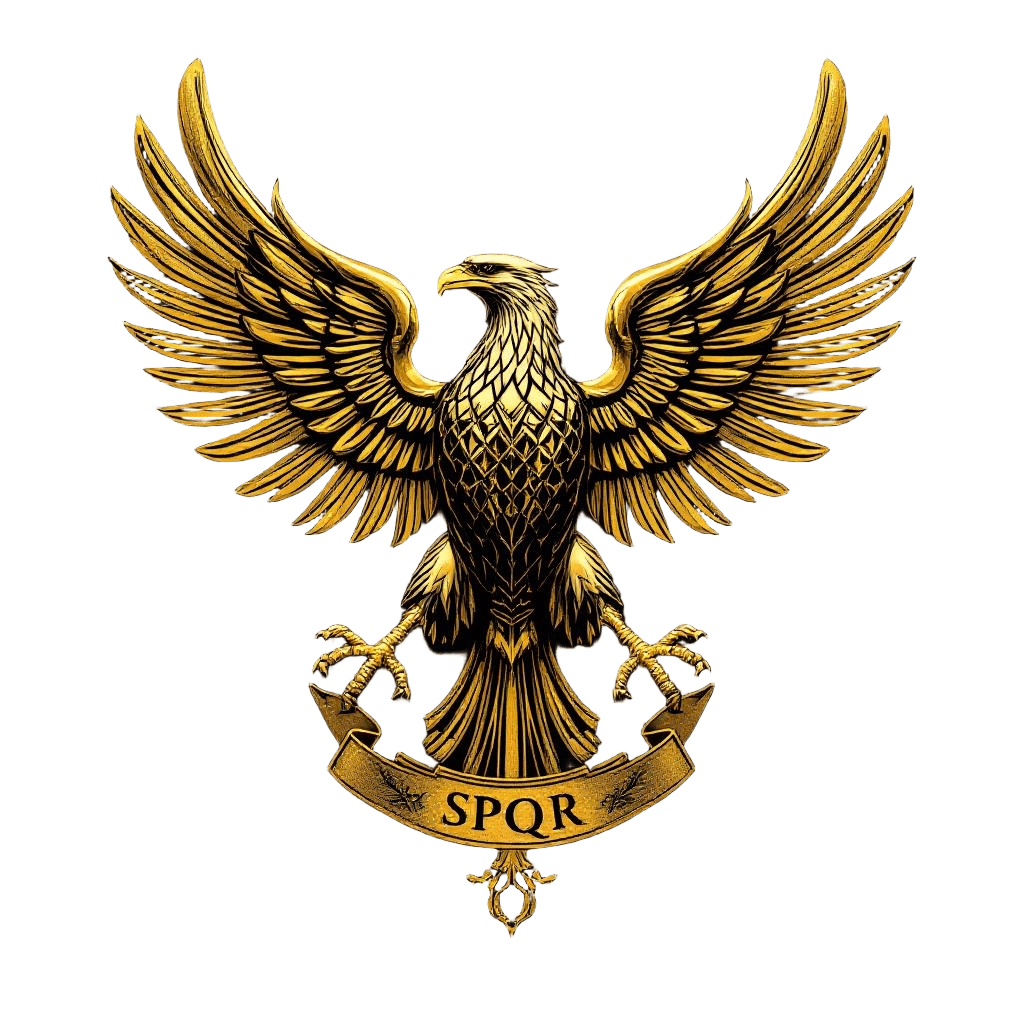 A Roman Imperial Eagle Standard (Aquila) in Polished Gold