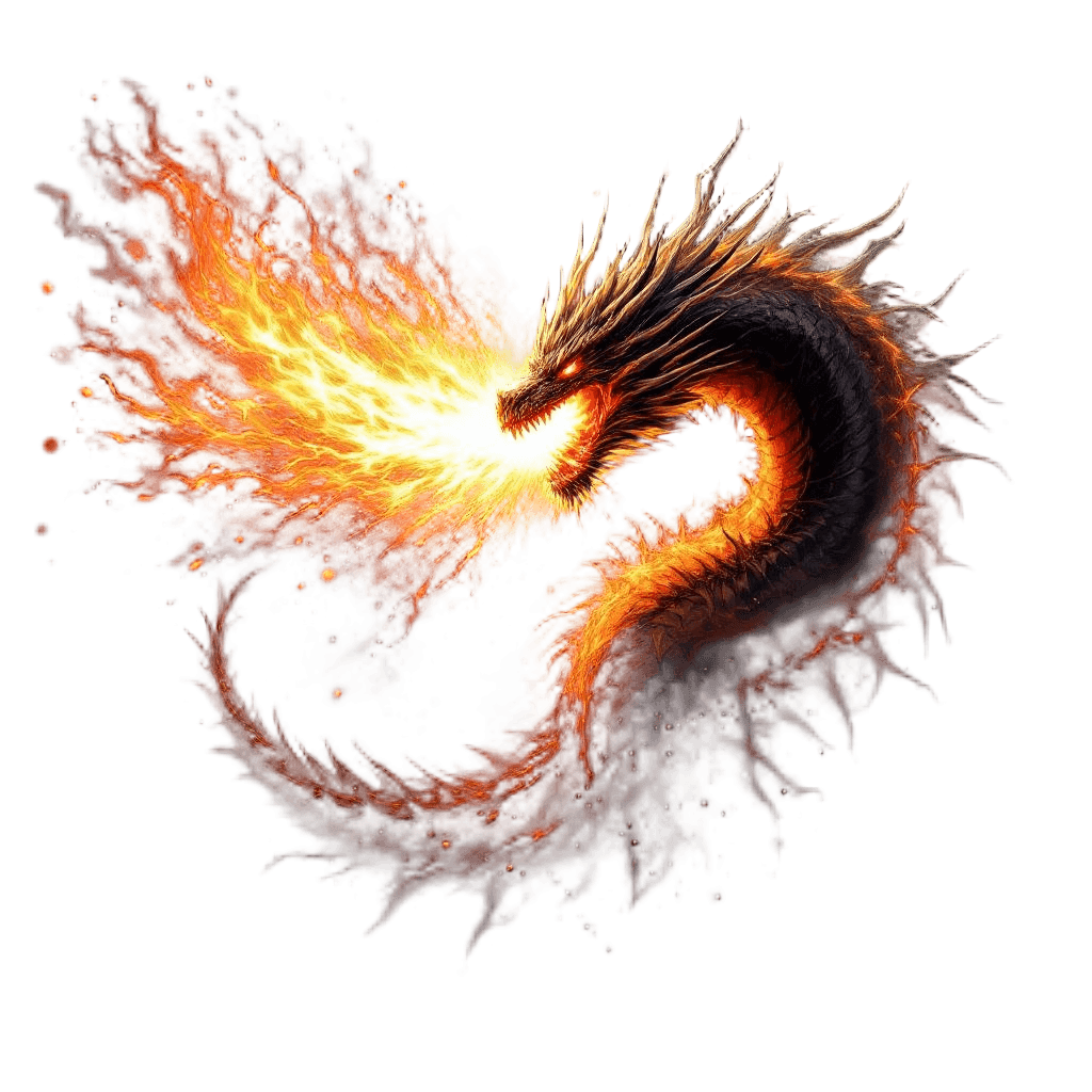 A War Dragon Unleashing an Absolutely Massive Fire Breath Attack