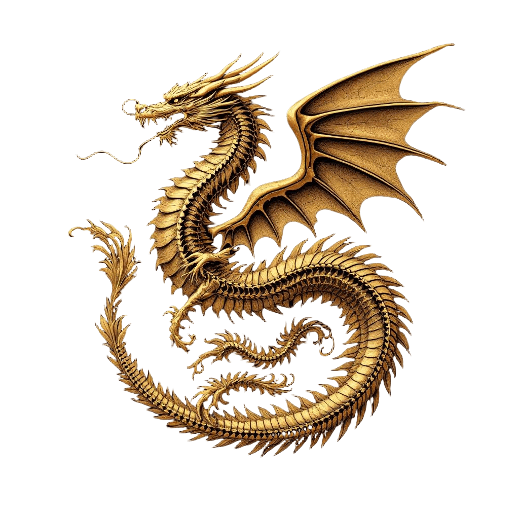 A Bronze Dragon in Ancient Greek Art Style