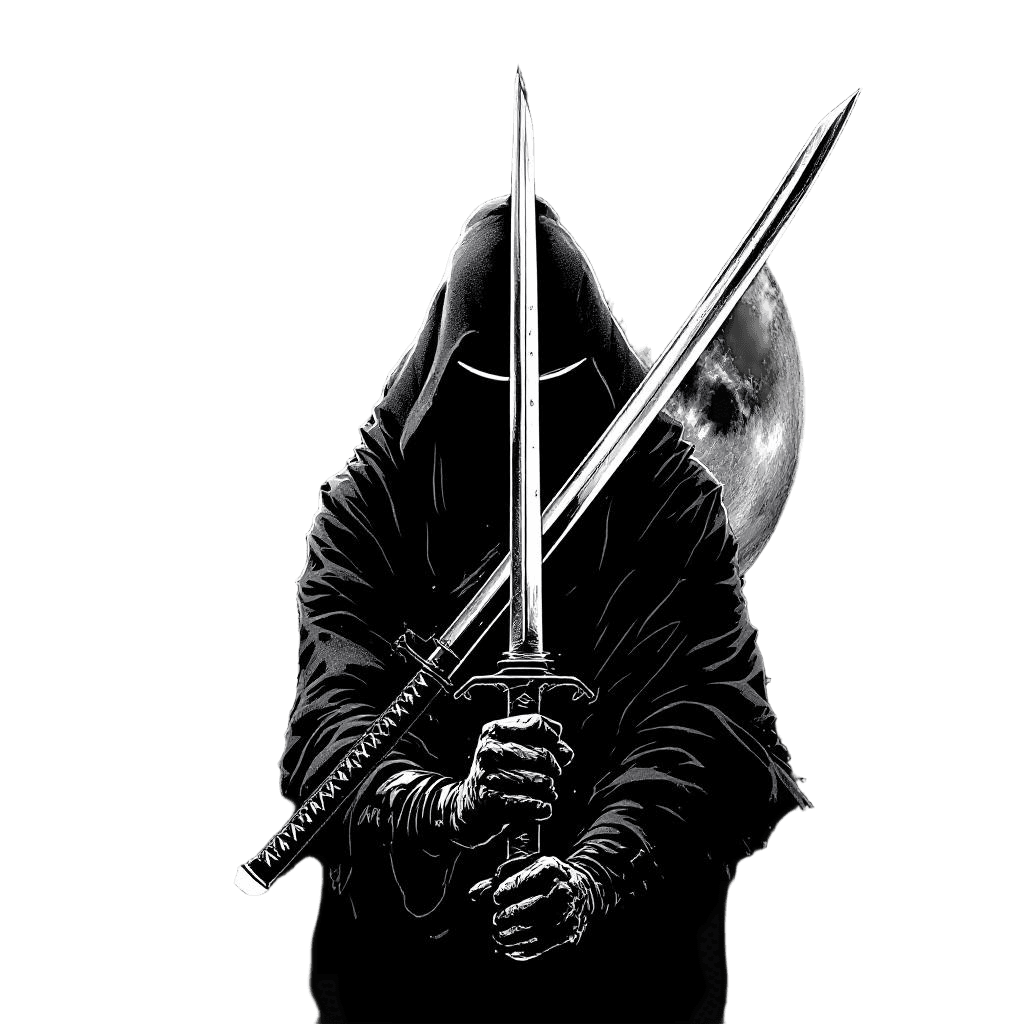 A Katana Master Slicing the Moon in Half with a Single Perfect Cut