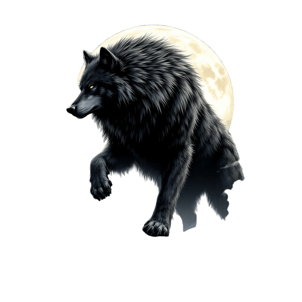 A Wolf So Massive It Towers Over Mountains