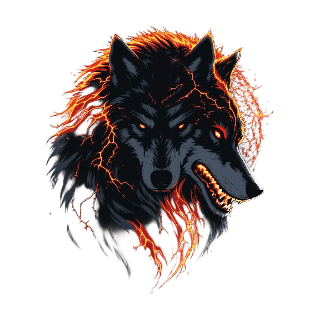 A Wolf with Fur That Flows Like Magma