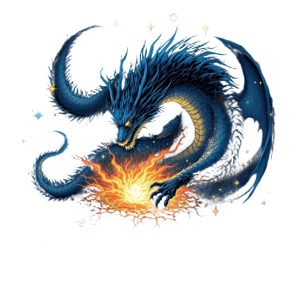 A Celestial Dragon Forging New Stars in Its Cosmic Forge