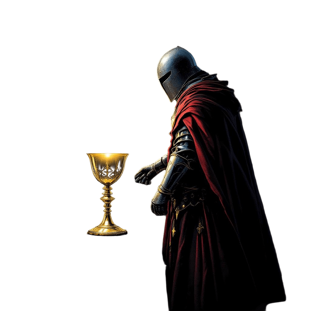 A Templar Knight Finally Finding the Holy Grail