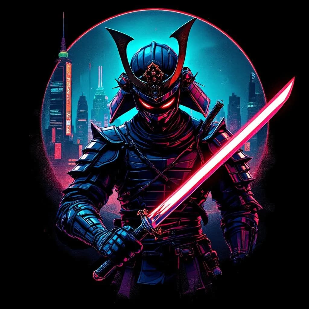 Cyberpunk samurai design